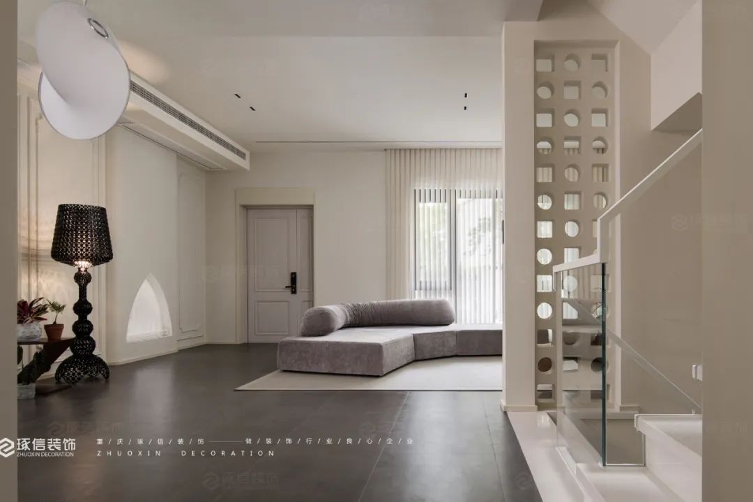 湖山壹号法式混搭别墅设计丨中国重庆丨琢信装饰-9