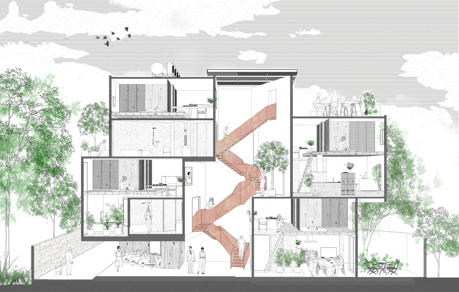 越南 LDH 服务式公寓丨越南河内-13