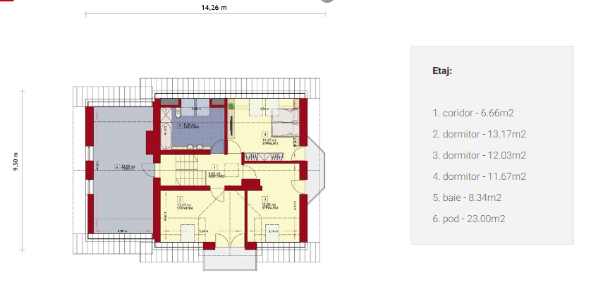 经济型带阁楼和车库房屋-15