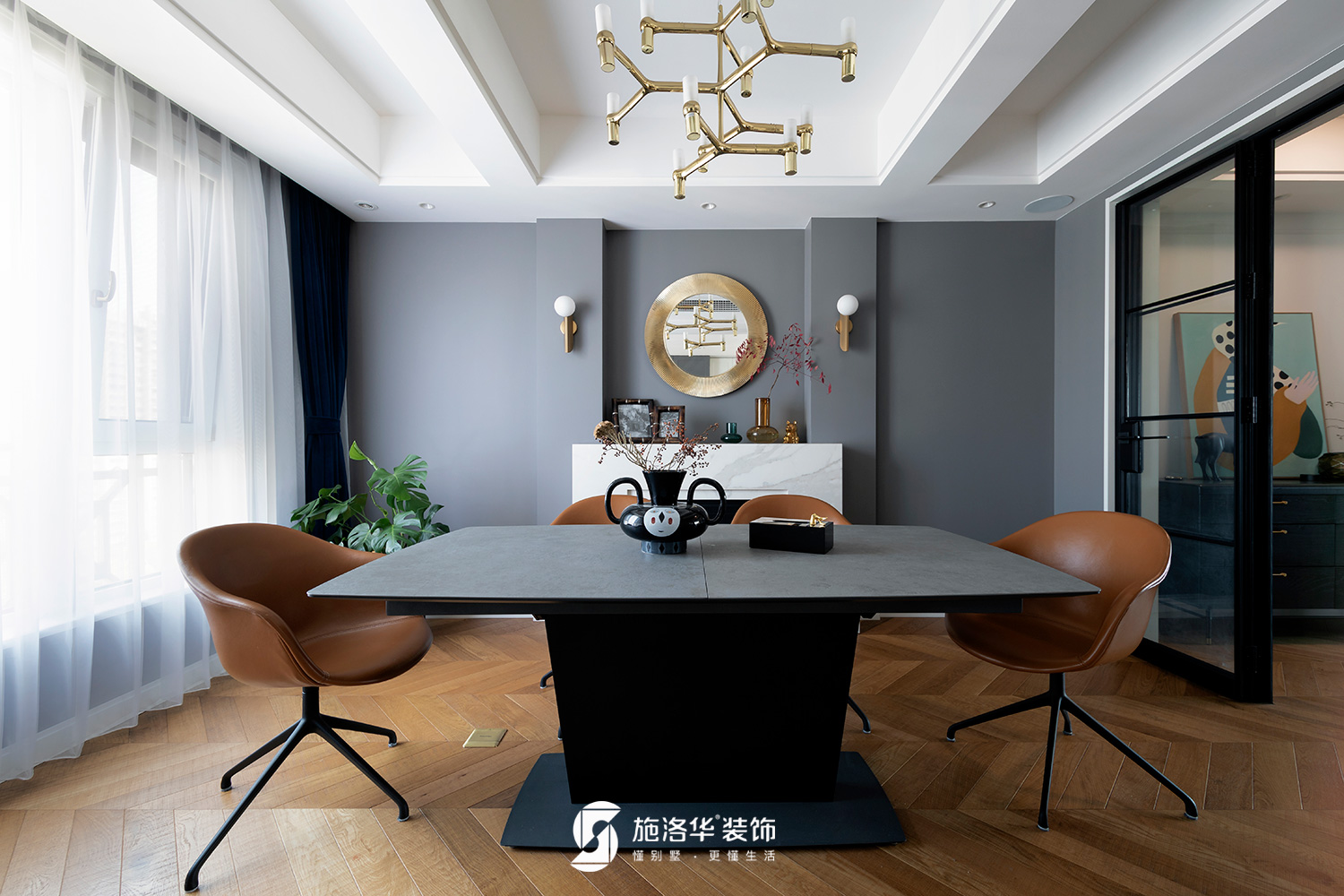 施洛华设计 | 百看不厌的北欧美宅，抚慰人心的一抹经典蓝-12