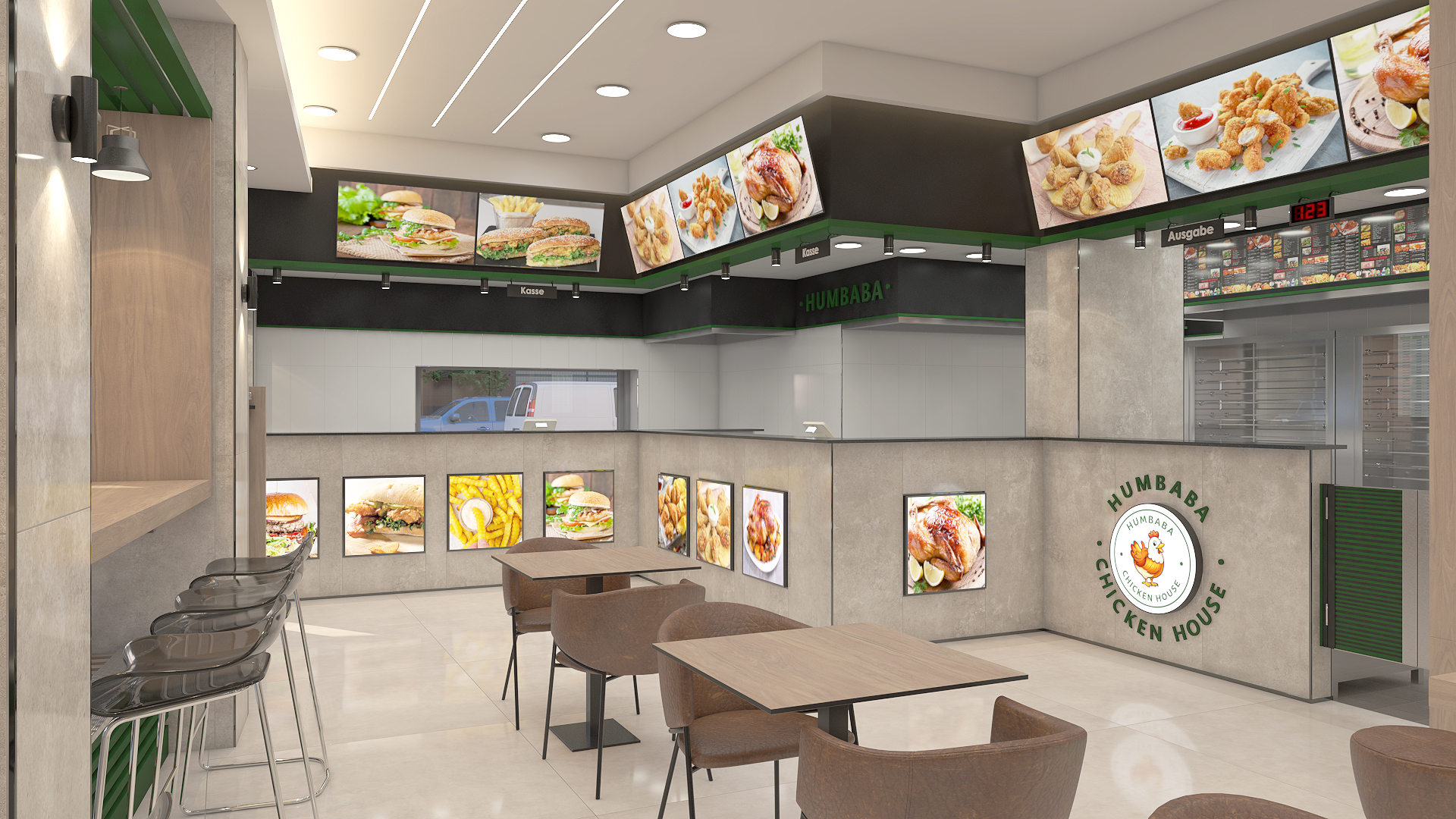 Humbaba Chicken House Berlin - Interior Design 3D-3