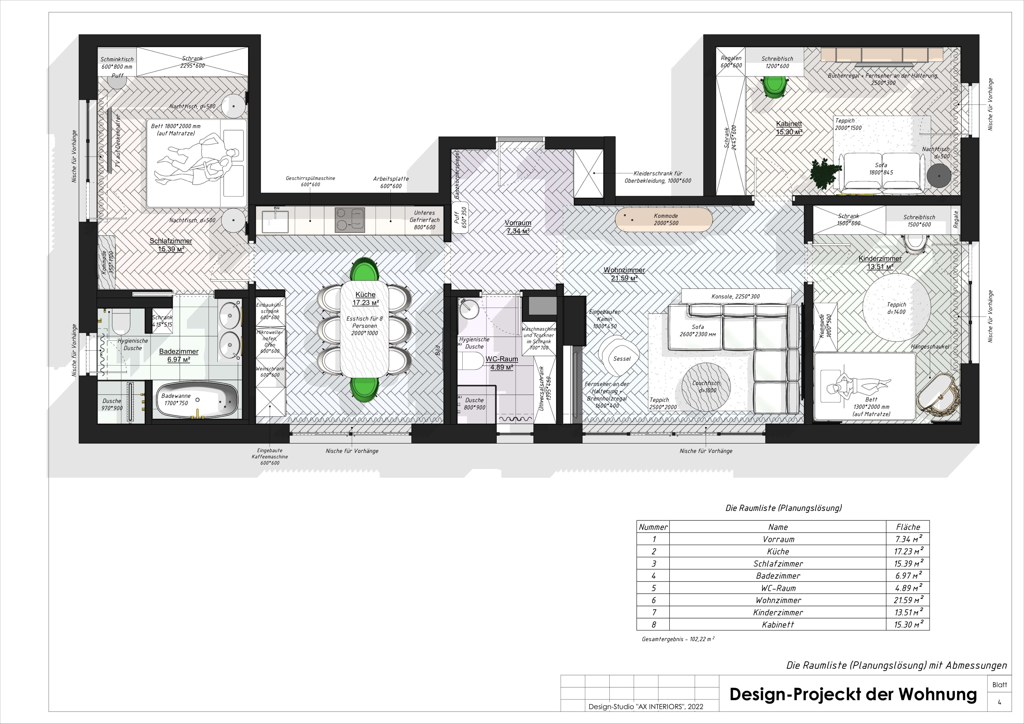 Drawings of an apartment in Germany-3