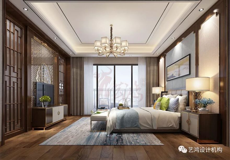 新中式风格高档住宅设计,传统与现代的完美融合-13