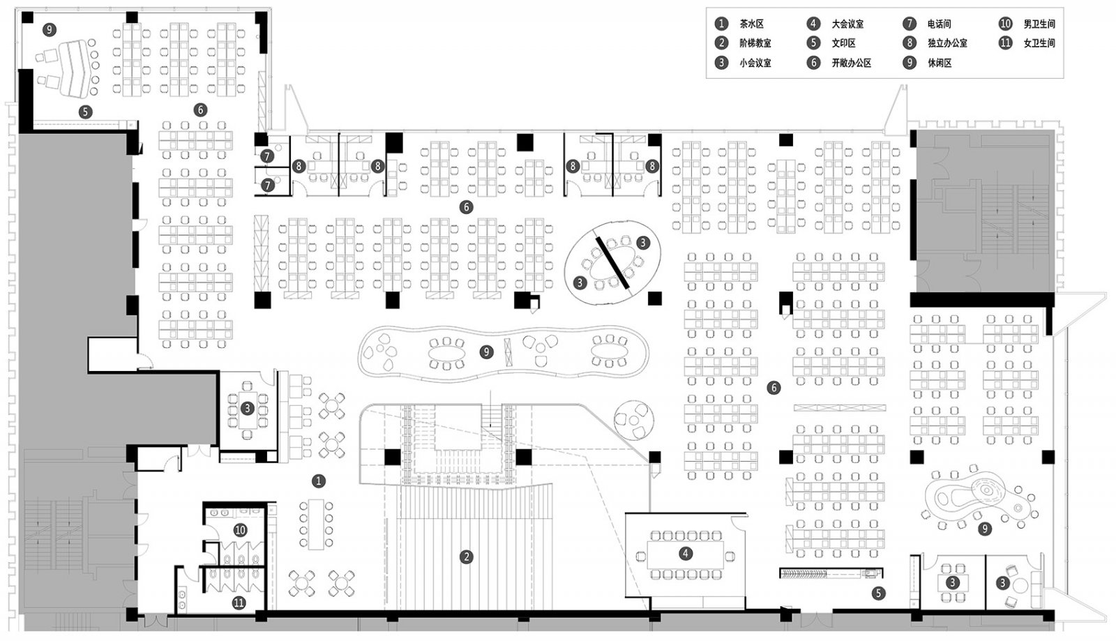 北京“百融云创”科技公司总部办公室  优景室内设计-26