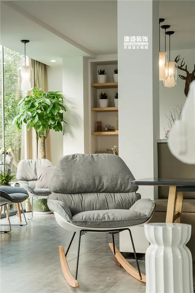 康盛装饰打造 600㎡自然森系空间-78