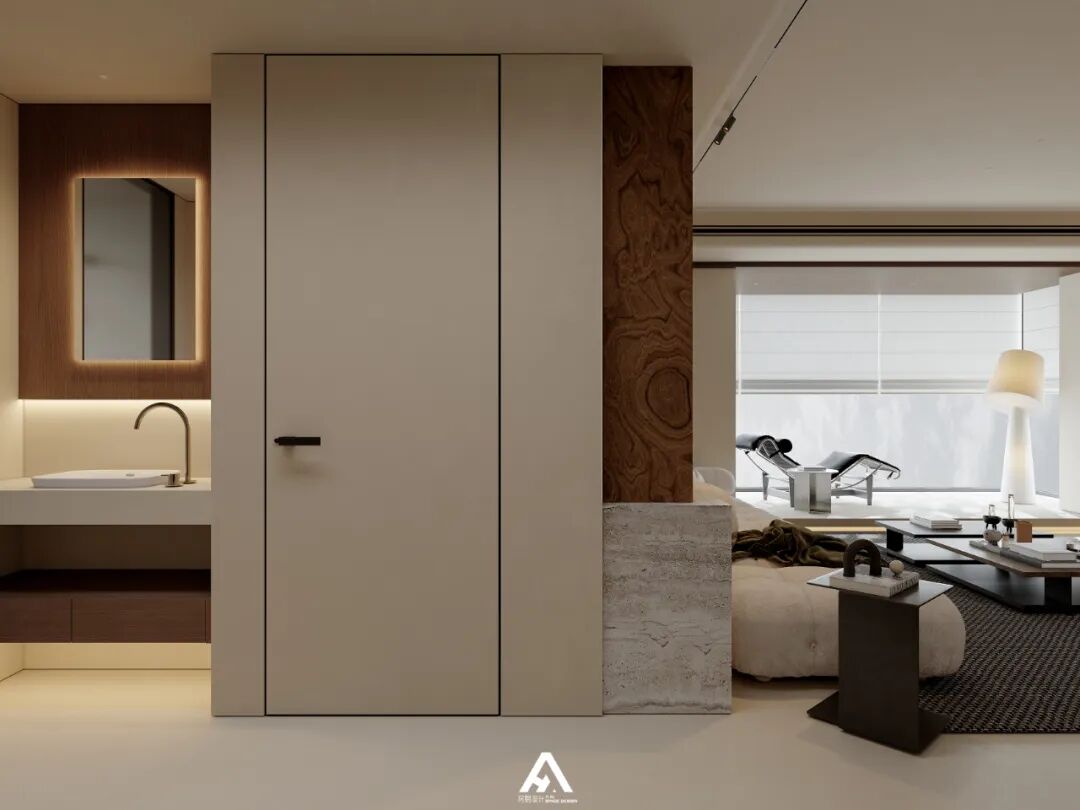 南昌阿鹤设计|210m²滨江大平层，游走在空间里！-42