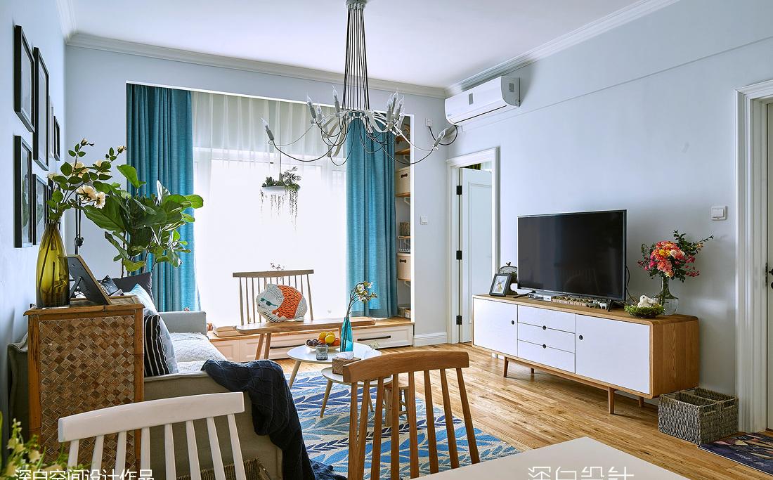 深白设计丨平层丨【深白作品】春风十里--北欧休闲风-2