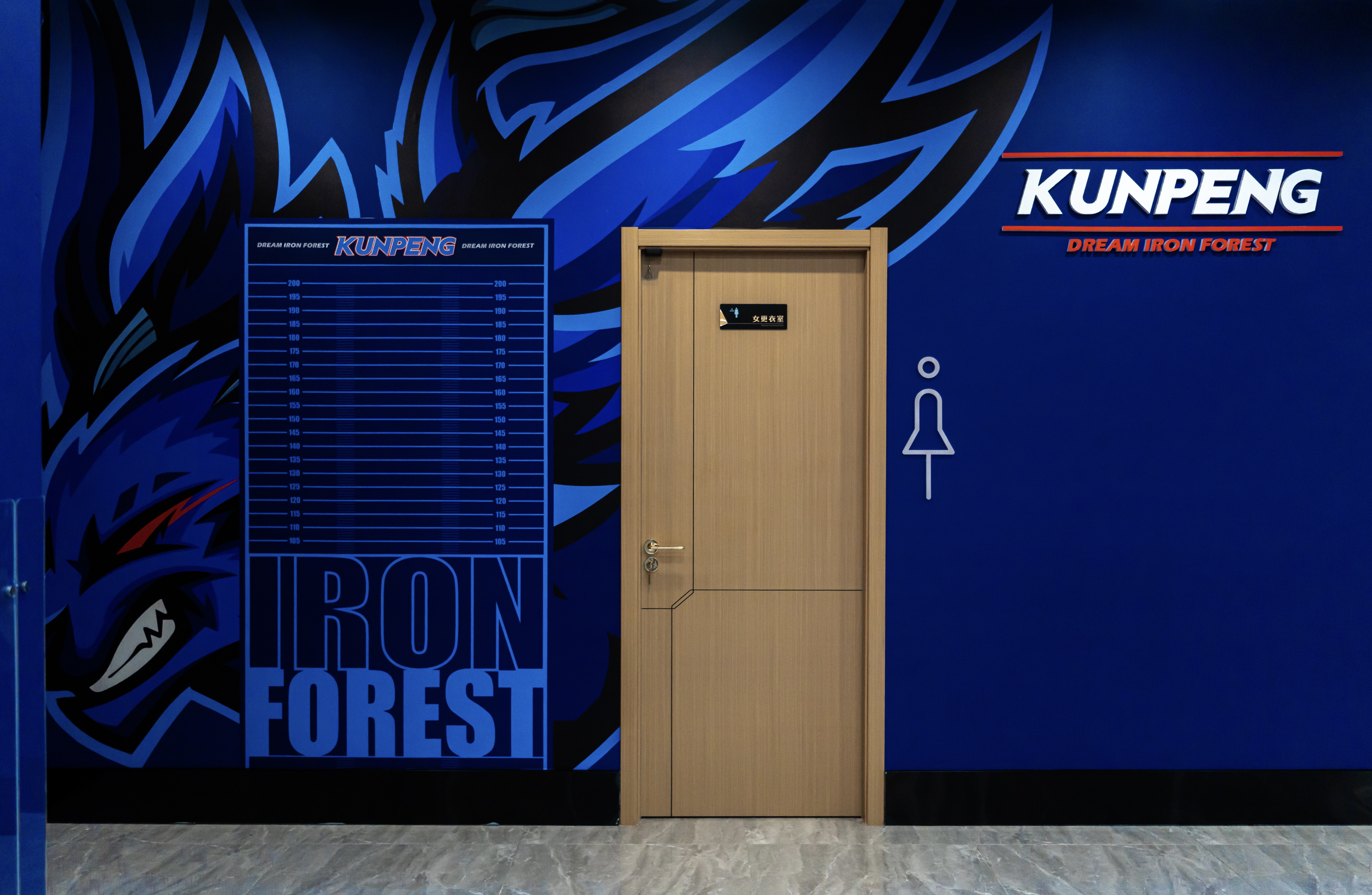 铁森林健身鲲鹏馆空间设计-5