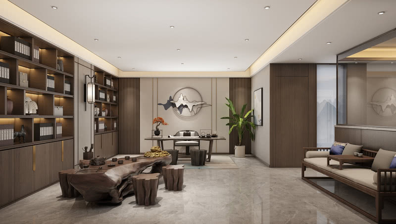 普罗理想国叠墅 | 现代融合中式，轻奢新中式空间-14