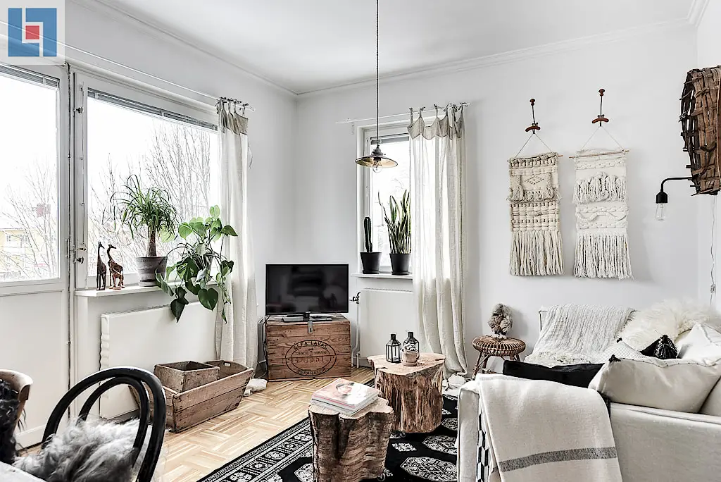 瑞典 46 平米民族风公寓的平衡魅力-4