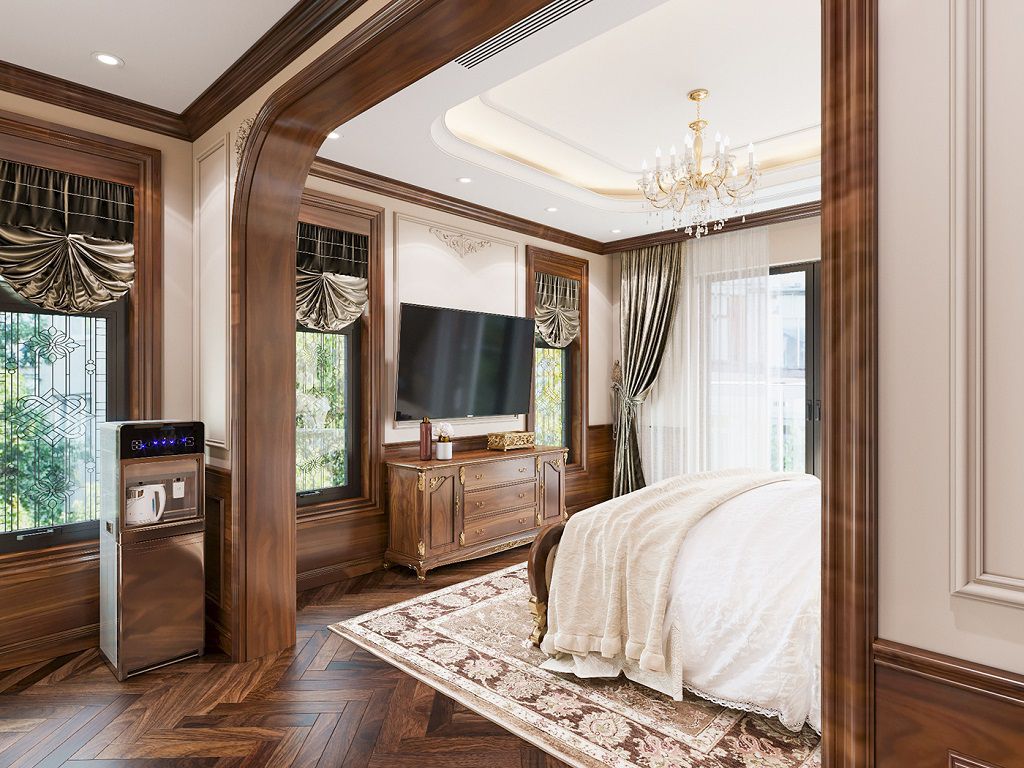 3层新古典9米门面独栋别墅设计丨越南丨Kiến Trúc Nhà Việt Phong Thuỷ-50