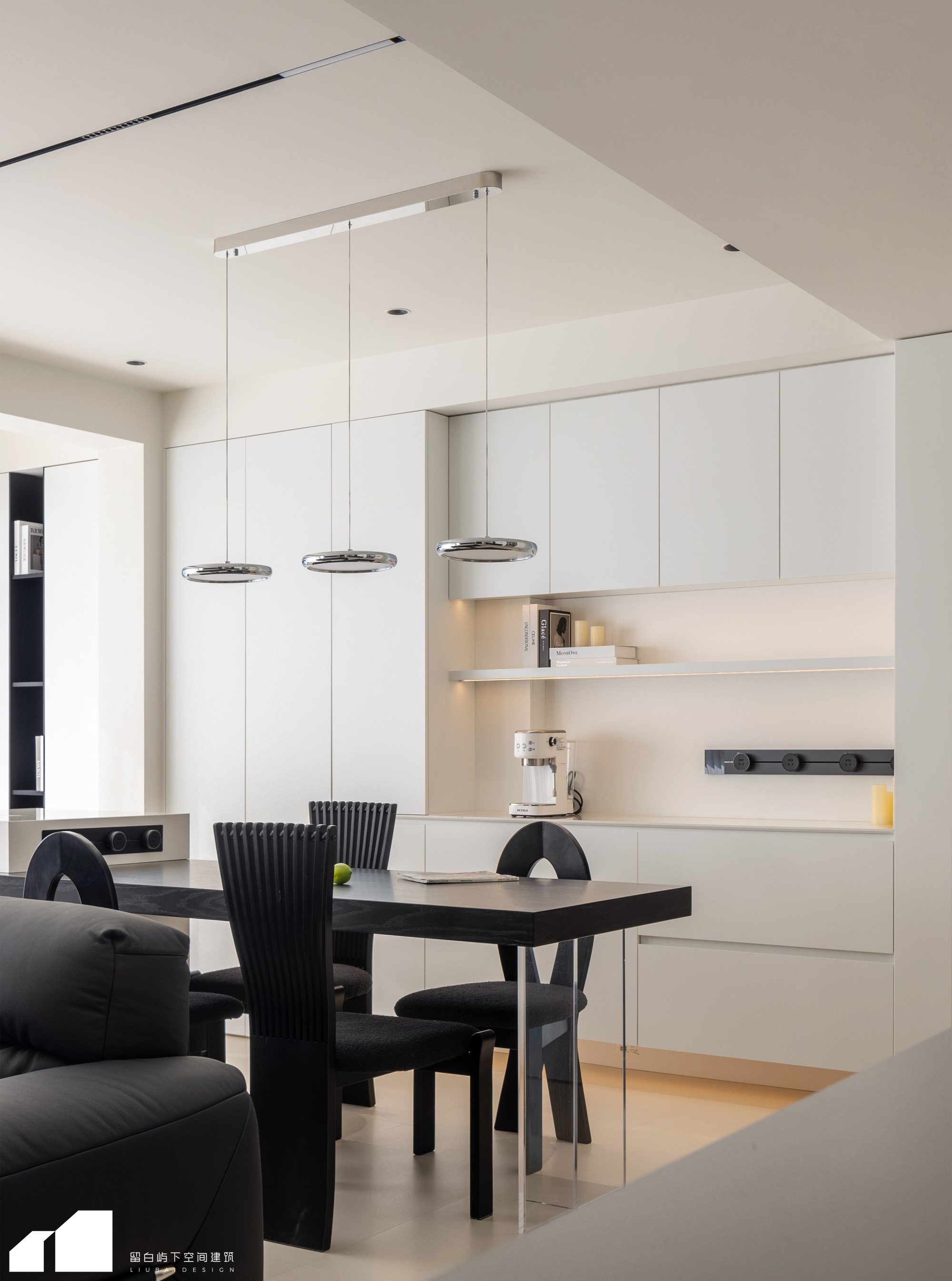 山而，干净纯粹的极简之家，流动的空间艺术丨留白屿下空间建筑-2