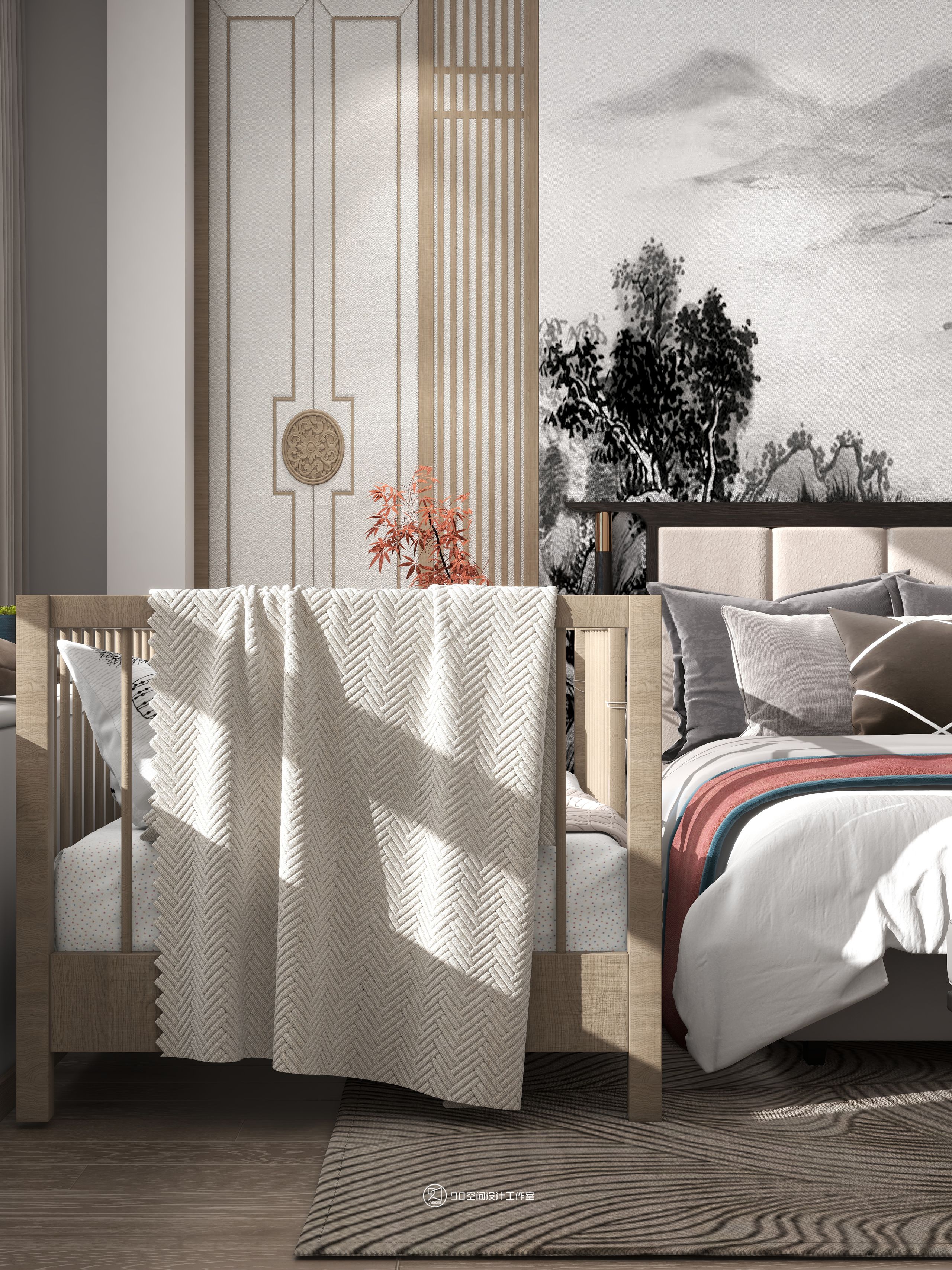 西楼别序新中式风格丨90 空间设计-31