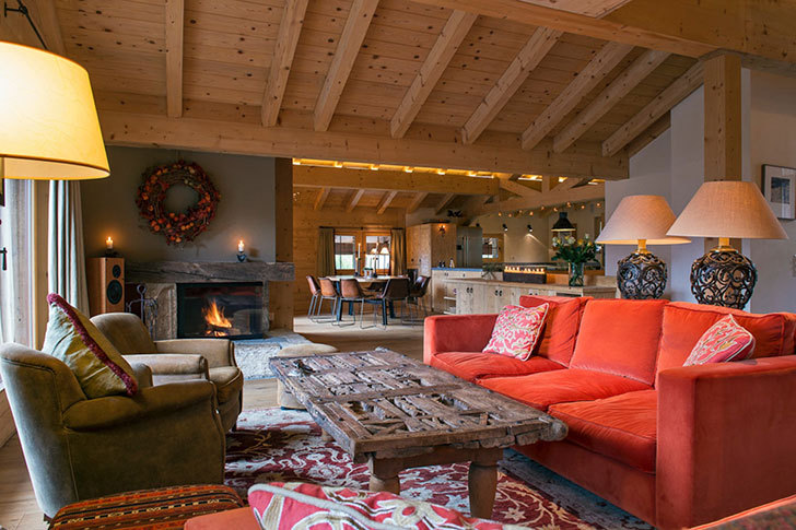 瑞士阿尔卑斯山中的现代风格 Chalet in Swiss Alps-1