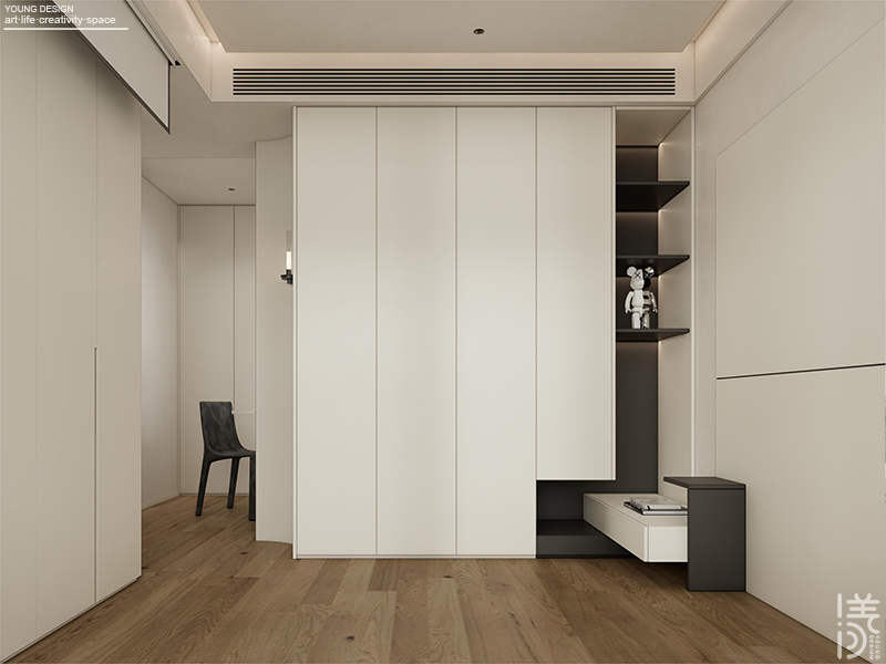 Young设计 · 黑与白,简与繁极限拉扯丨深圳漾空间设计有限公司-46