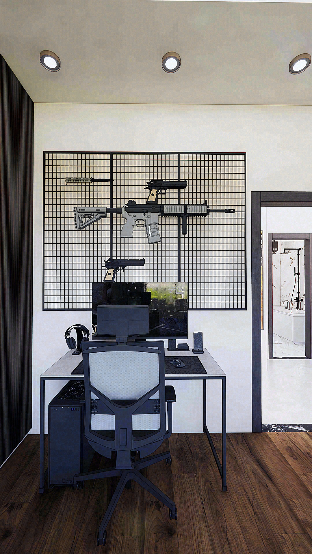 تصميم لغرفة نوم شاب بوحده سكنية بجمهورية مصر العربية-7