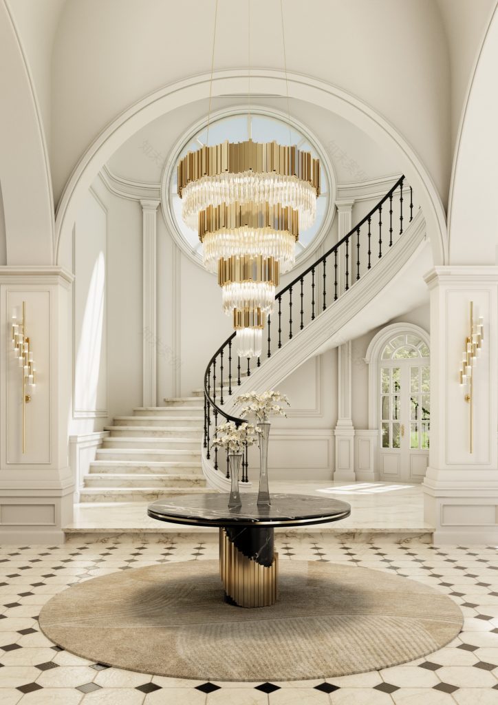 俄罗斯庄园室内设计项目-9