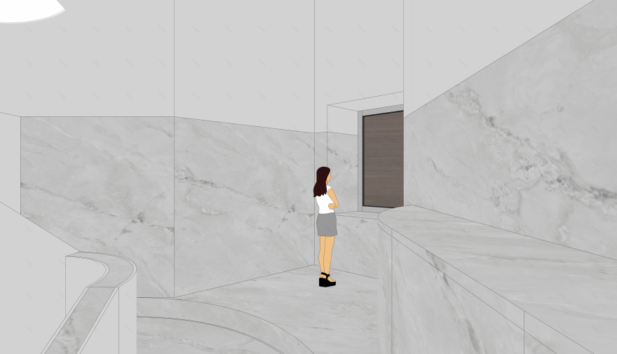 美术培训画室接待厅设计-25