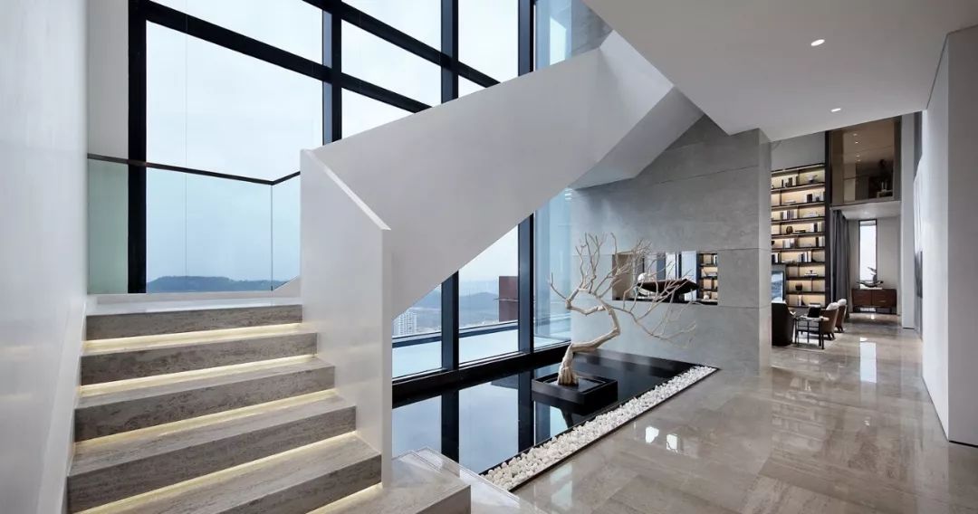 极简奢侈,融入生活的艺术——后海 6 层别墅设计-18