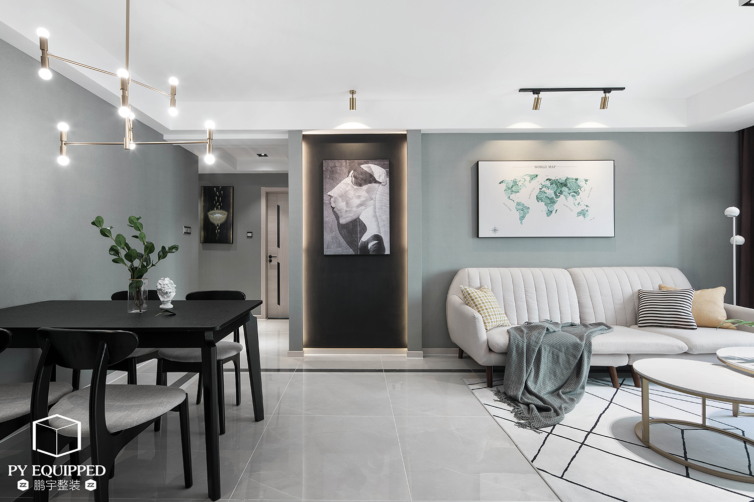 现代轻奢空间 | 鹏宇设计的深邃魅力-1