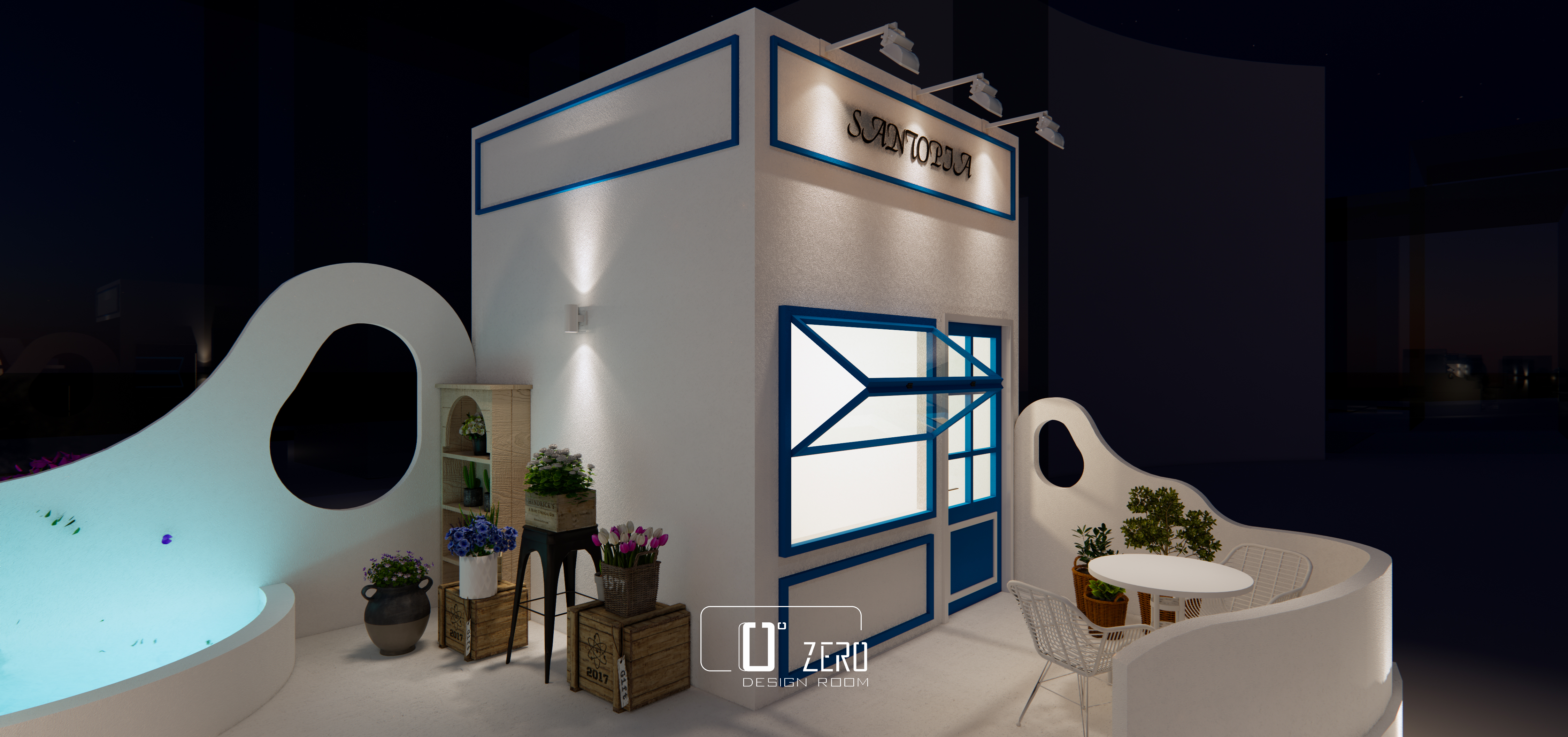 圣托里尼乌托邦理念的假日城市丨中国深圳丨Zero Desing Room-32