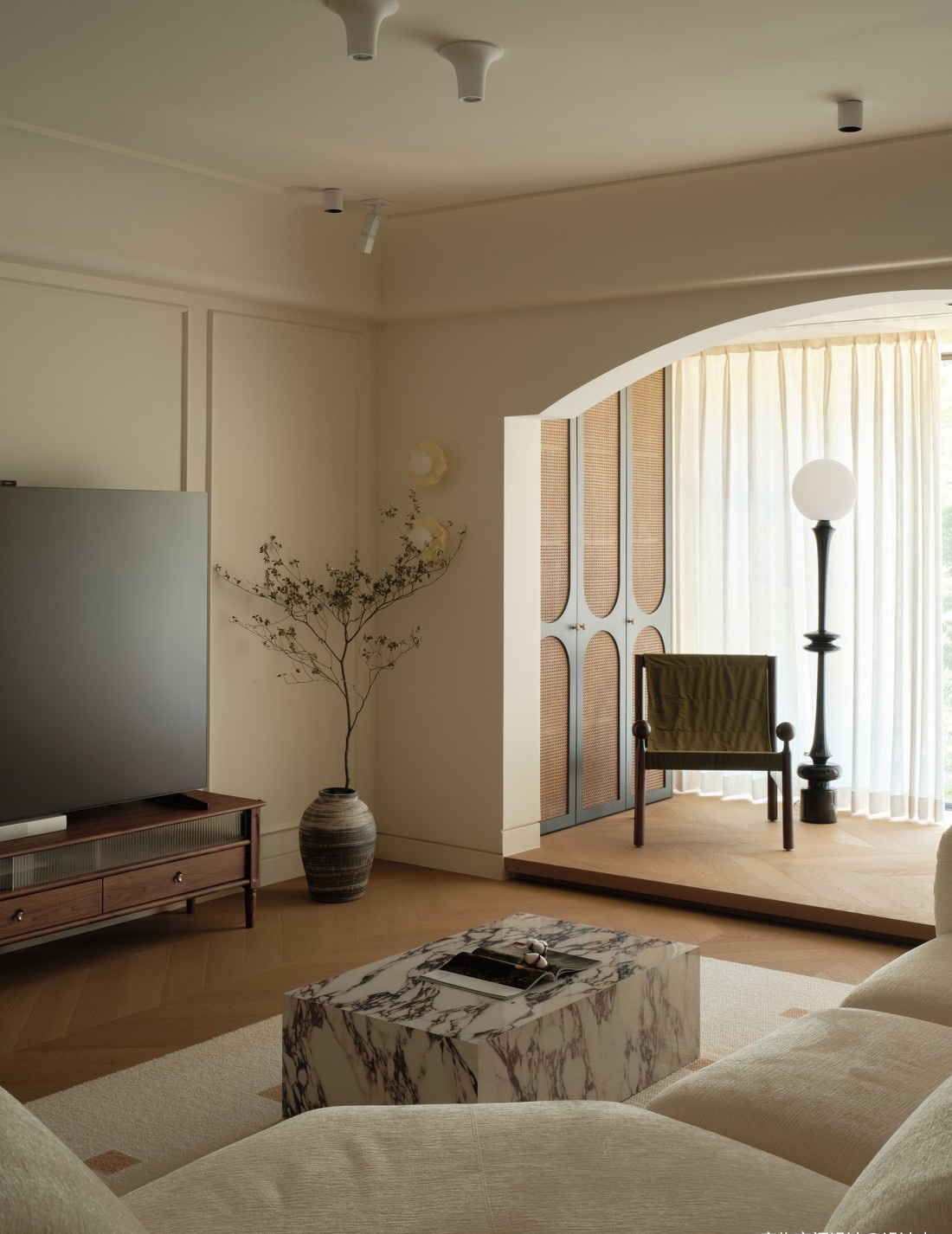 177㎡大平层高级感装修法式中古丨启物空间设计-12