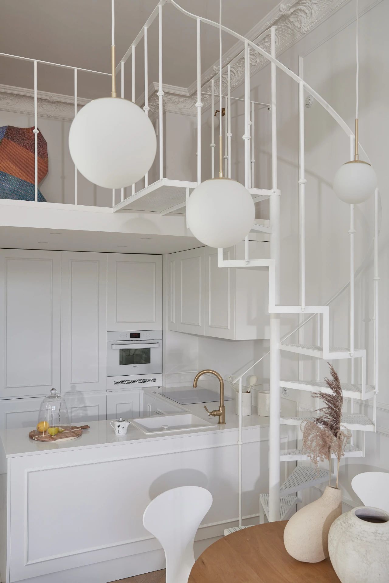 新作 Loft Factory Studio，母女俩的70㎡绝美小窝，高级感爆棚！-7