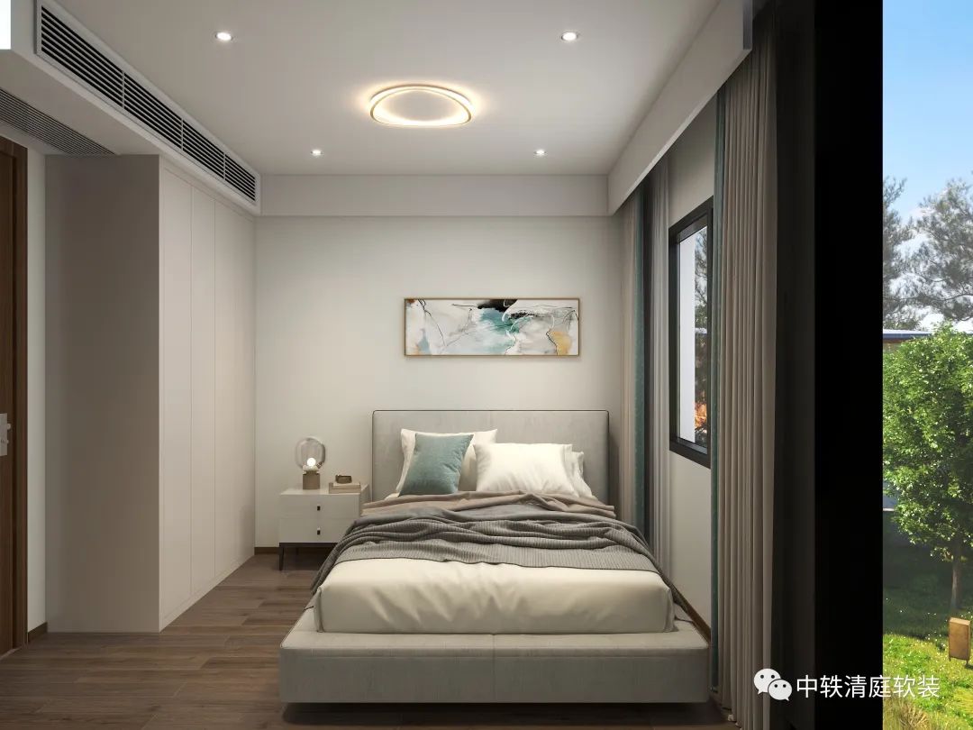 未来天空中心 · 现代极简的绿色静谧空间丨中国杭州丨中轶清庭软装-30