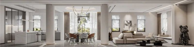 【首发】于凯作品：夏日午后 | 嘉盛龙庭450㎡现代简约风格别墅装修-33