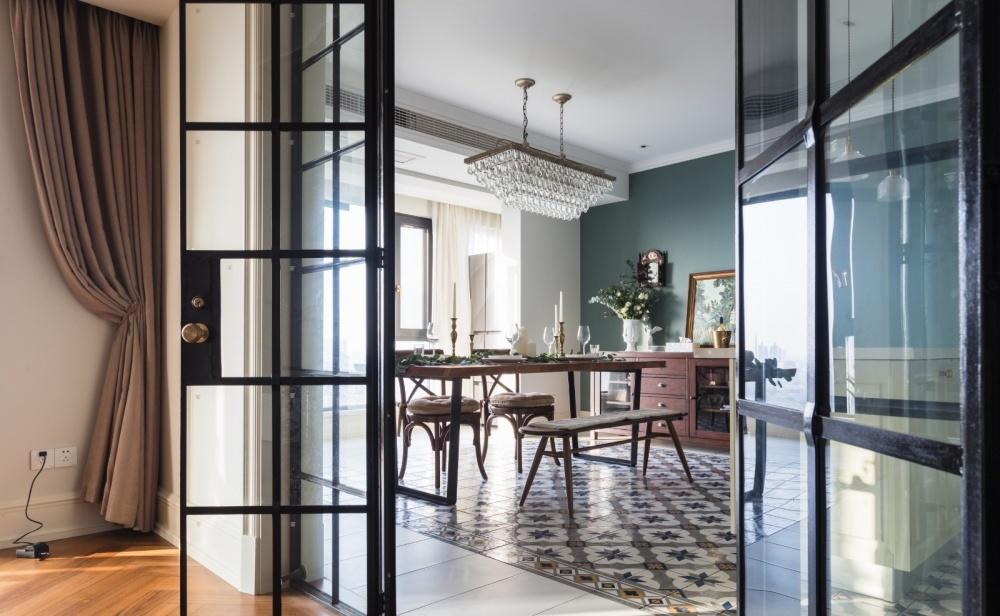 上海本墨设计丨平层丨70W打造218㎡超优雅美式乡村风大宅-50