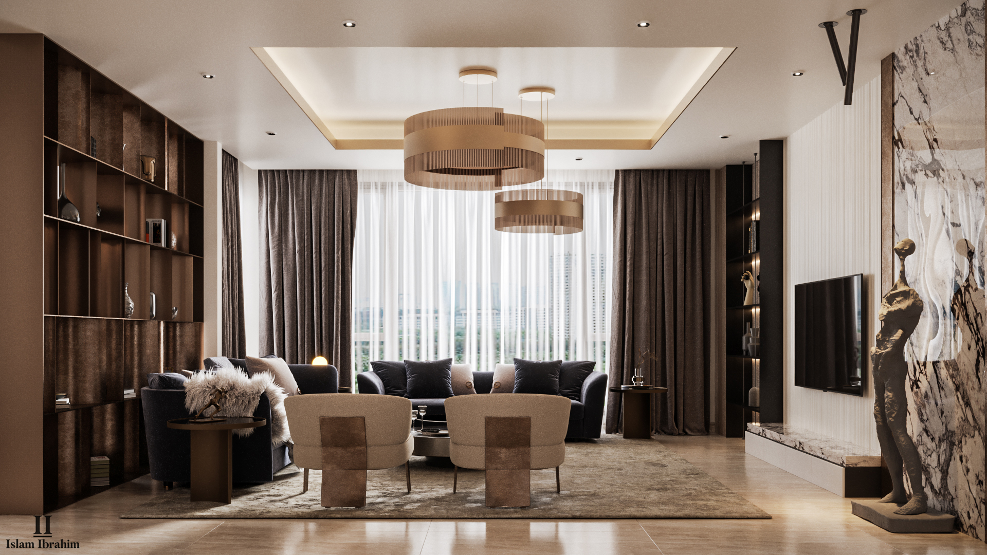 大厅和餐饮设计丨阿联酋丨ISLAM IBRAHIM-12