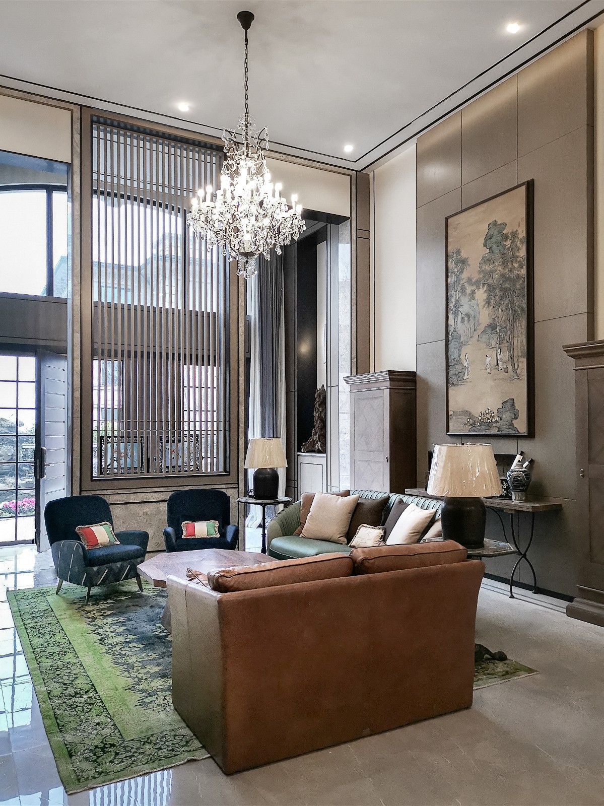 一线江景大宅，现代东方韵味与居家温情完美融合-1