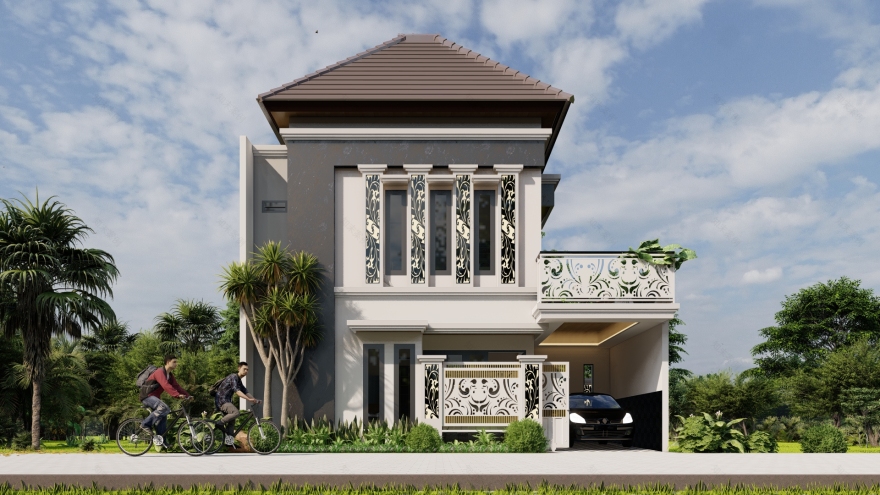 Modern Tropical house in Tasikmadu Malang, Indonesia-1