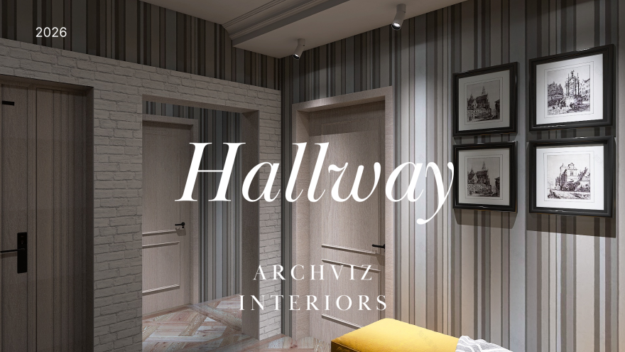 3D visualization of the hallway interior:-0