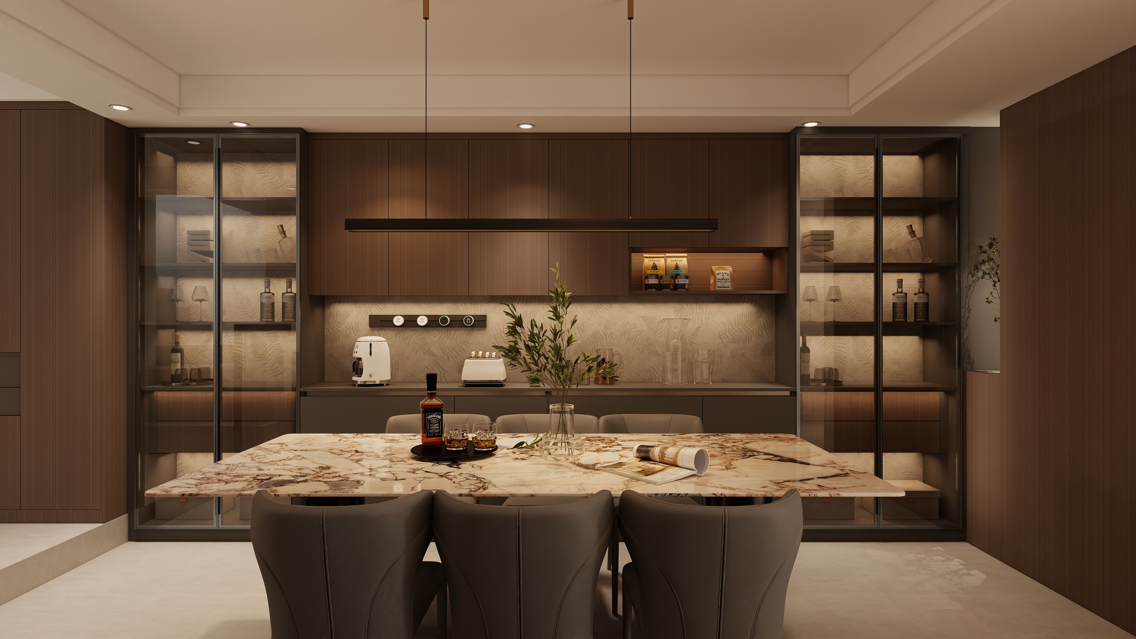 意式：黑色与木色之家-8