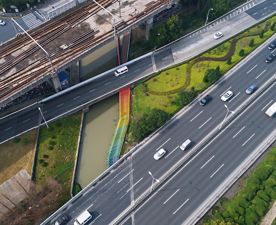 上海南翔“金地格林世界”社区彩虹通道-7