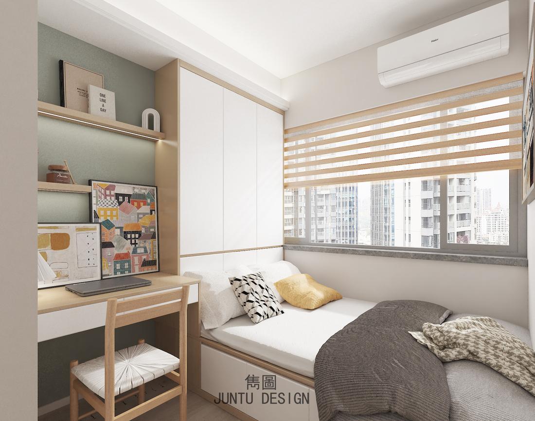 广州南沙碧珑湾 115m²日式原木风家居设计丨中国广州-49