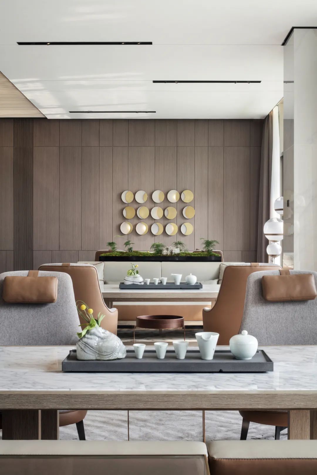 青岛悦海府售楼处 | 海洋主题的现代东方空间设计-20