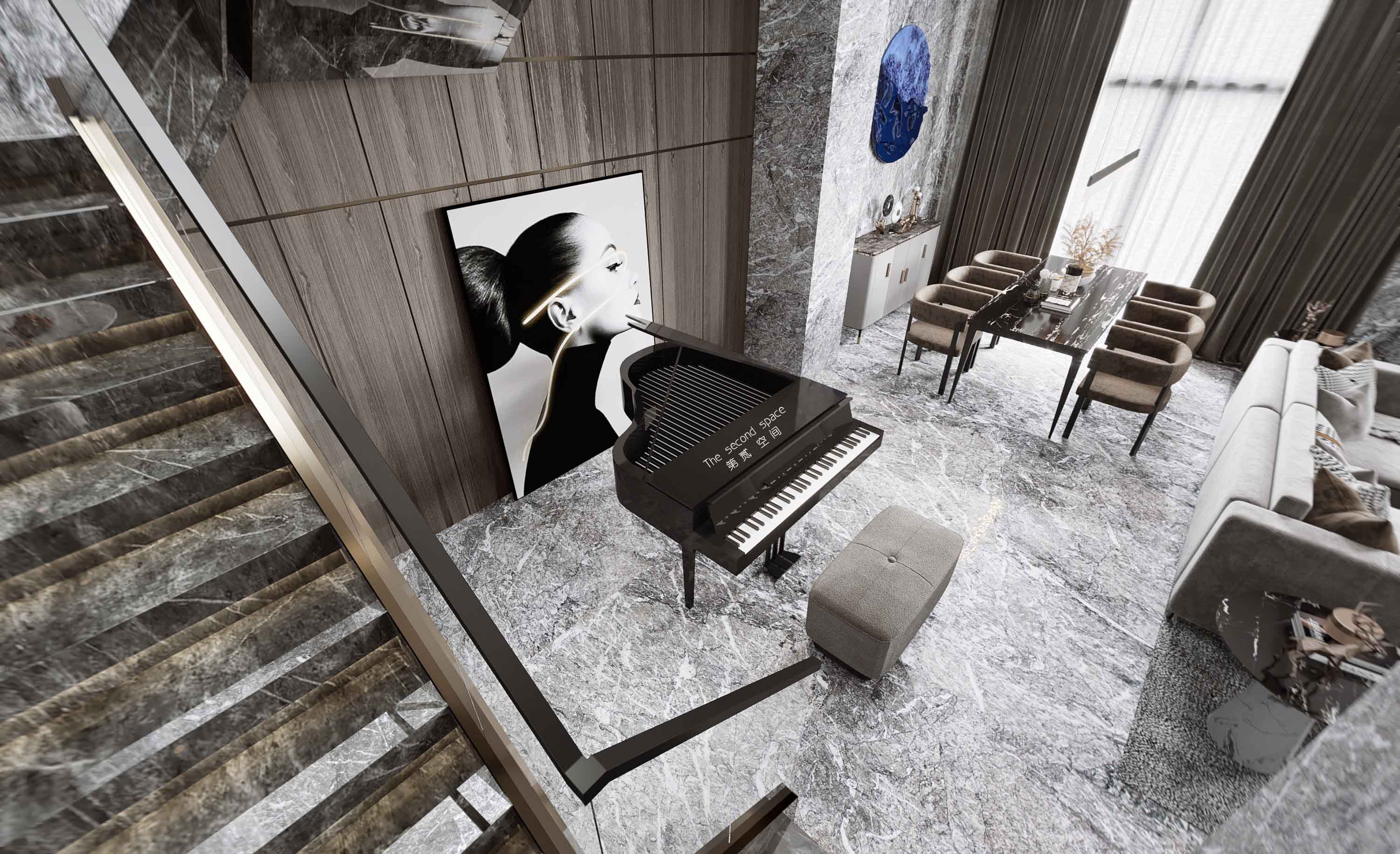 极致轻奢「第贰空间」——3DMAX 2014 与 Corona5.0 的完美融合-9