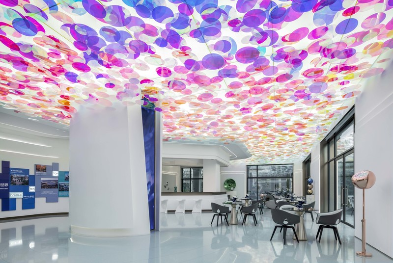 上海中海长宁第售楼处——炫彩烟花美学空间-30
