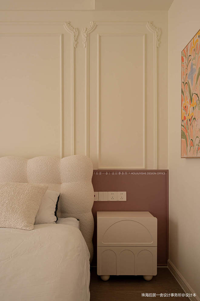 25万元三居94平米装修案例_效果图 - 珠海设计丨还原度超高的高颜值轻复古法式 - 设计本-18