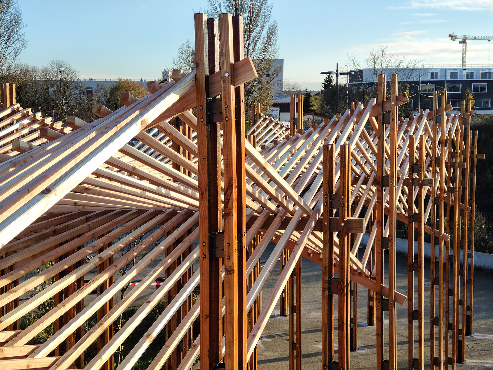 Murs à pêches 游泳池前院景观装置丨法国巴黎丨Collective Parenthèse 事务所-26