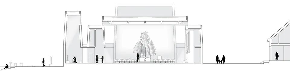 挪威波什格伦教堂 | 瓷质立面与橡木元素的有机结合-57