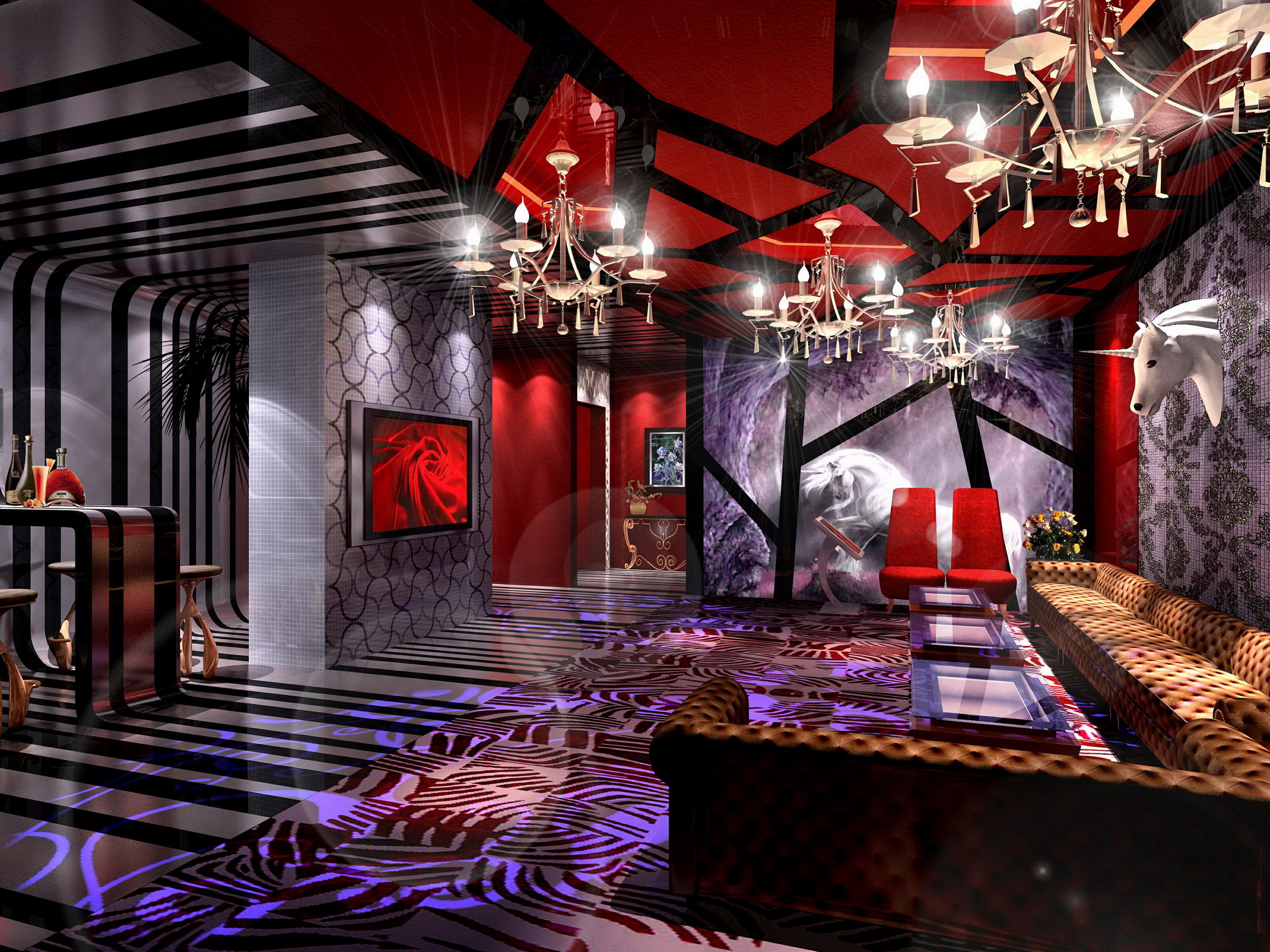 蒙古风情酒店设计 工装设计-33