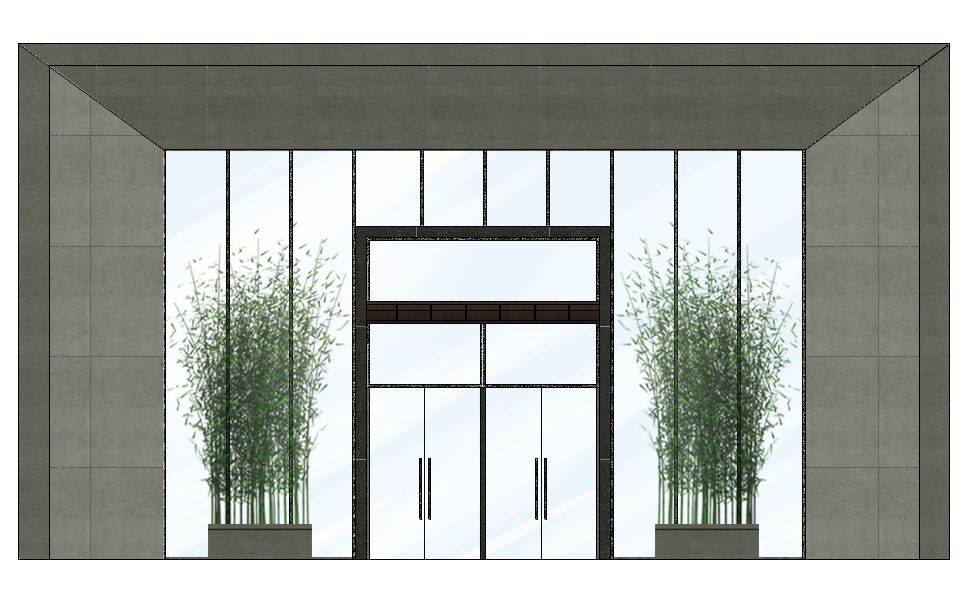 办公楼研发楼设计水泥墙工业风格办公室-5