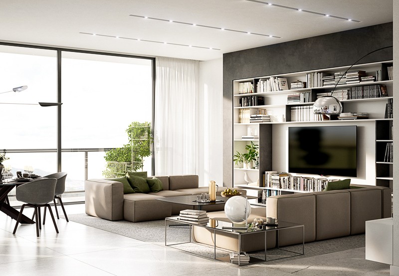 欧洲风情拉马特甘豪华公寓室内设计丨以色列丨布赫勒特室内设计与建筑工作室-21