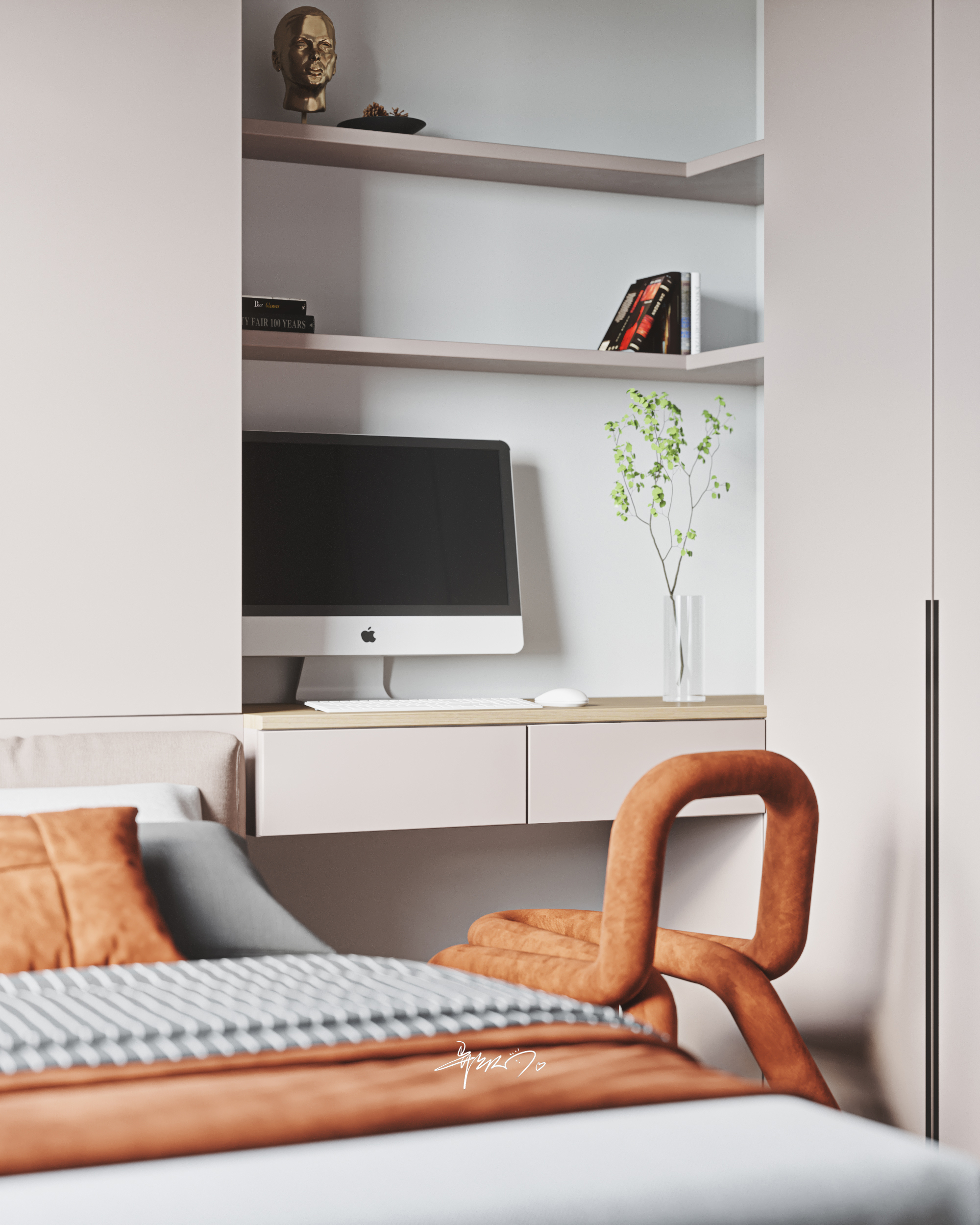 简约现代风酒店客房设计丨知名设计师-45