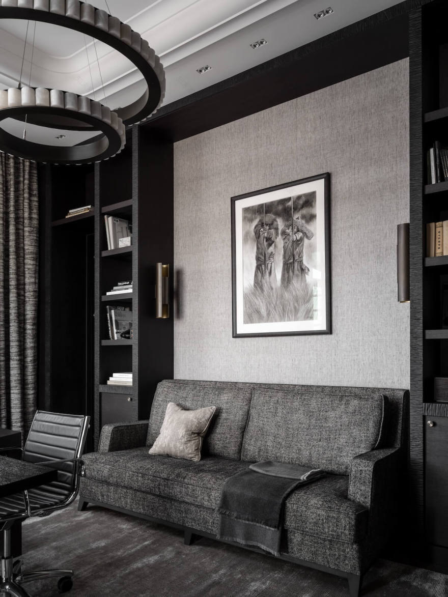 豪华太空主题公寓设计丨俄罗斯莫斯科丨Sergeeva Irina & Alimbekova Olga-40