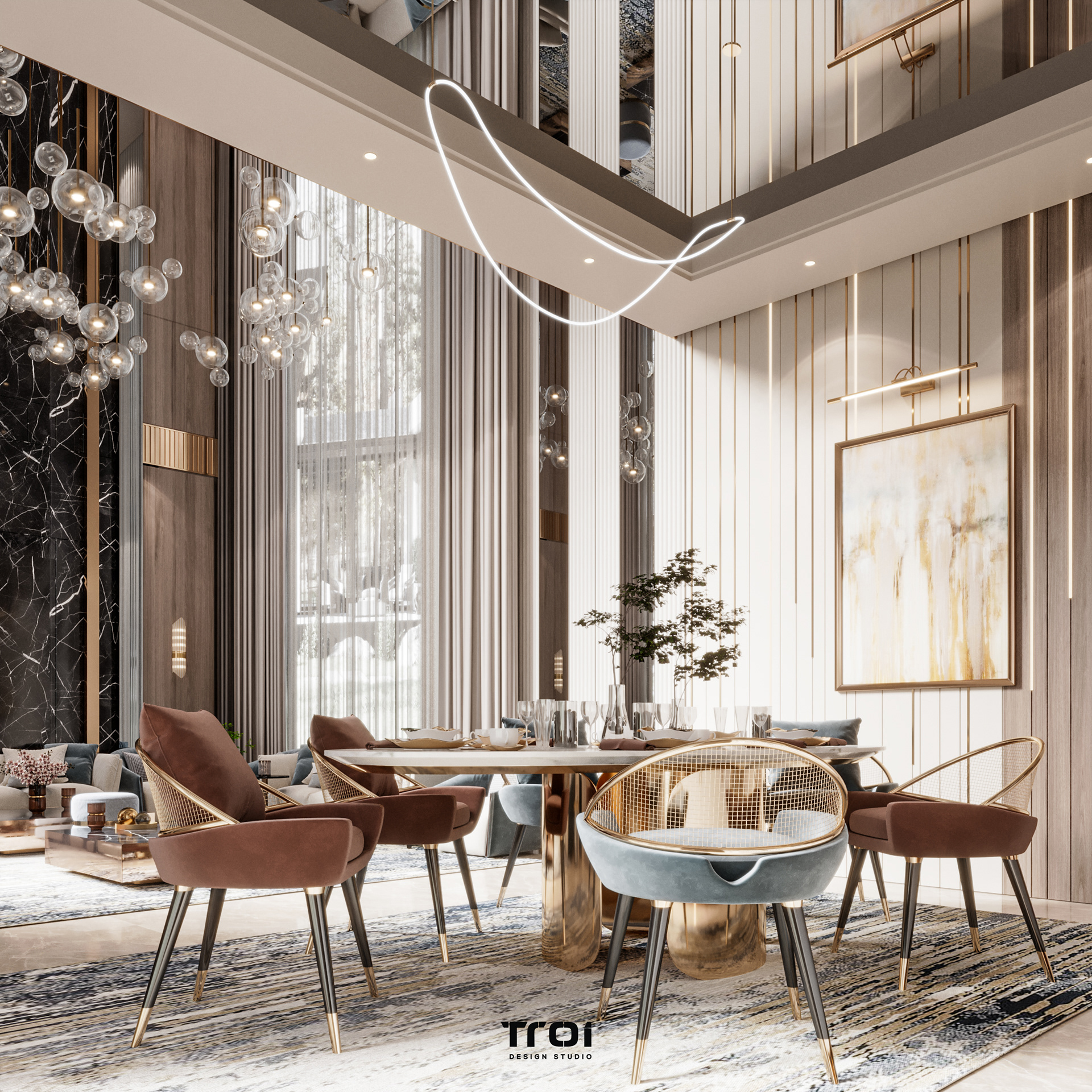 接待厅设计丨阿联酋丨Troi Design Studio-15