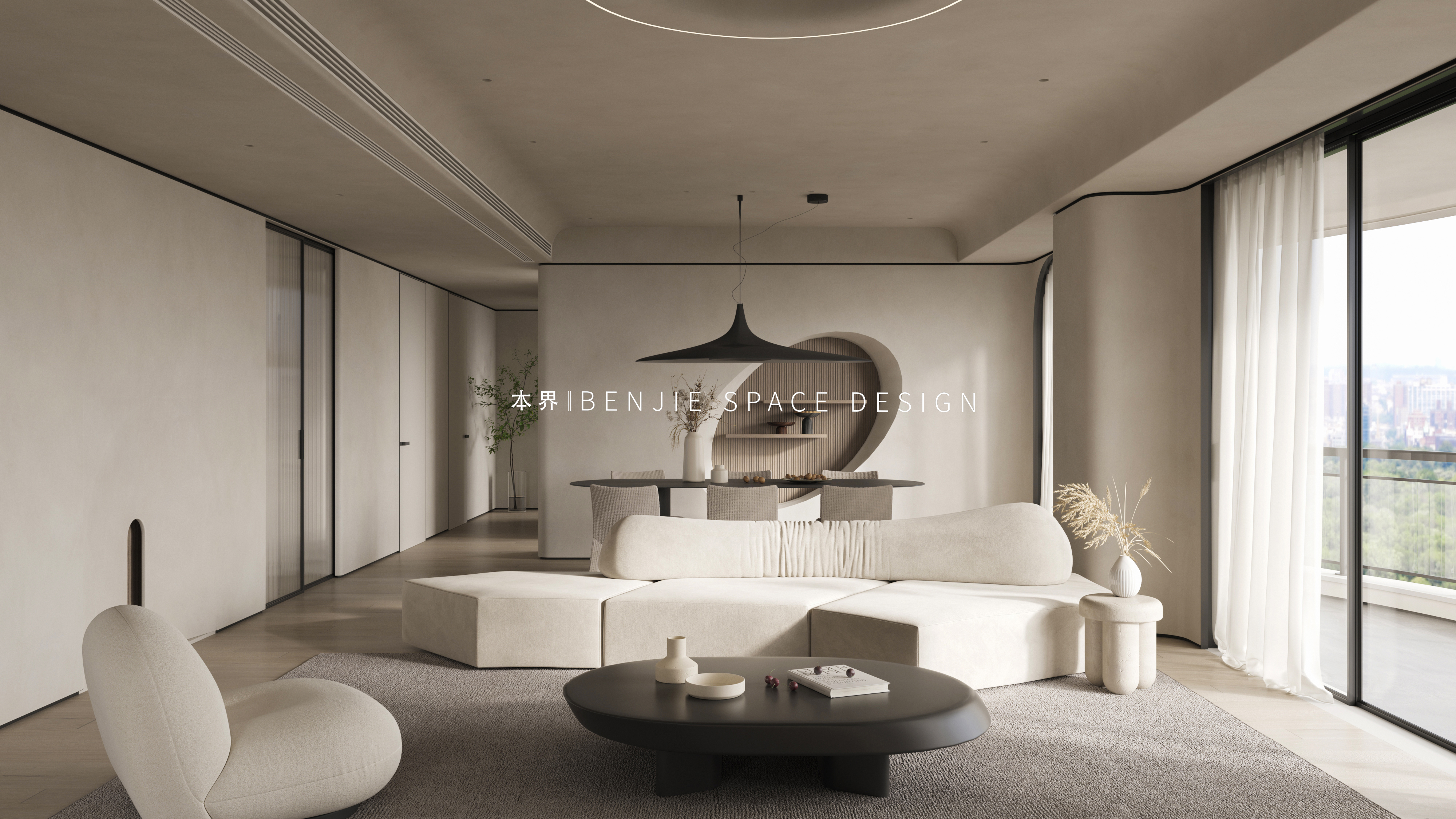 极简侘寂风住宅设计丨本界设计-4